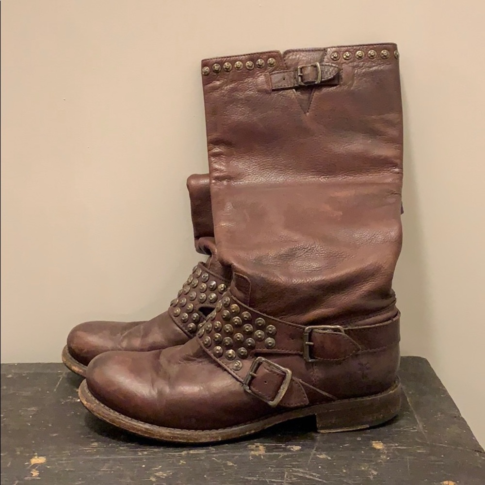Brown Leather Frye Boots